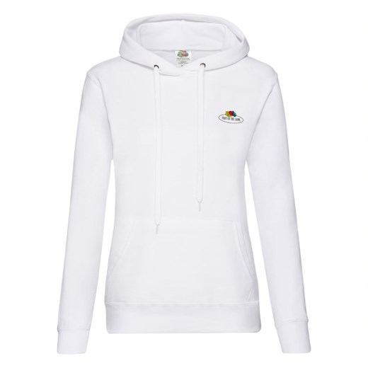 Bluza damska Fruit Of The Loom biała krótka casual