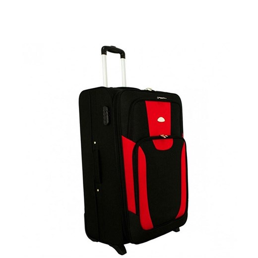 Mała kabinowa walizka PELLUCCI RGL 1003 S Czarno Czerwona Pellucci okazyjna cena Bagażownia.pl