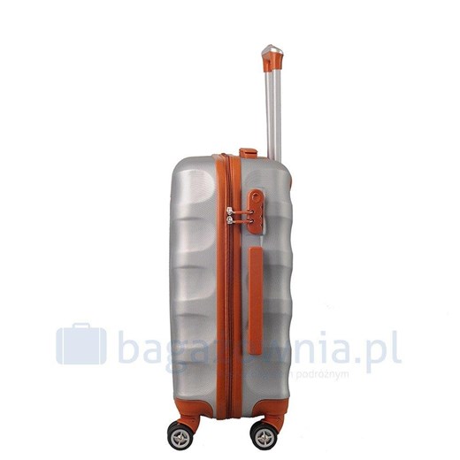 Mała walizka KEMER RGL EXCLUSIVE 6881 S Srebro brązowa Kemer Bagażownia.pl okazja