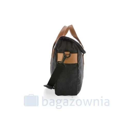 Stylowa, płócienna torba na laptopa 15,6" Czarna Xd Collection Bagażownia.pl okazyjna cena
