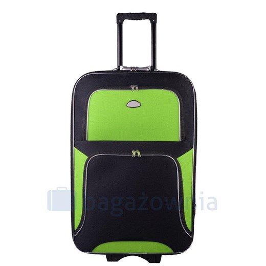 Mała kabinowa walizka PELLUCCI RGL 301 S Czarno Zielona Pellucci okazyjna cena Bagażownia.pl