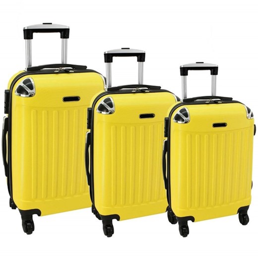 Zestaw 3 walizek PELLUCCI RGL 735 Żółte Pellucci promocja Bagażownia.pl