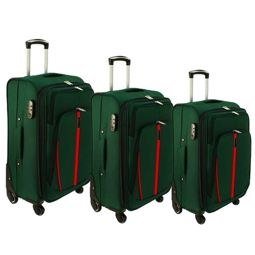 Zestaw 3 walizek PELLUCCI RGL S-020 Zielone Pellucci Bagażownia.pl okazja