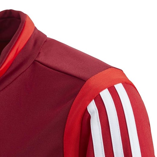 Bluza dla dzieci Adidas Tiro 19 Polyester Jacket JUNIOR D95942 Czerwona promocyjna cena Bagażownia.pl