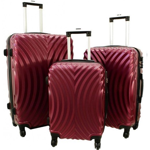 Zestaw 3 walizek PELLUCCI RGL 760 Bordowe Pellucci Bagażownia.pl okazja