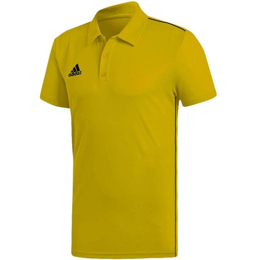 Koszulka męska adidas Core 18 Climalite Polo żółta FS1902 wyprzedaż Bagażownia.pl