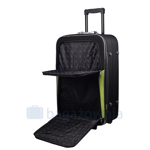 Średnia walizka PELLUCCI RGL 773 M Czarno Zielona Pellucci Bagażownia.pl promocyjna cena