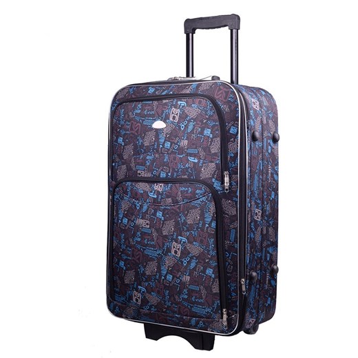 Duża walizka PELLUCCI RGL 773 L Czarno Niebieska Pellucci okazyjna cena Bagażownia.pl