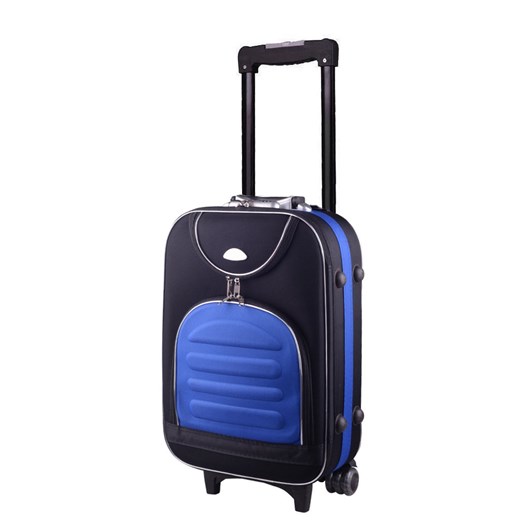 Mała kabinowa walizka PELLUCCI RGL 801 S Czarno Niebieska Pellucci wyprzedaż Bagażownia.pl