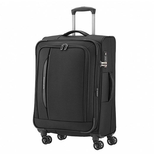 Średnia walizka TRAVELITE CROSSLITE 89548-01 Czarna Travelite okazyjna cena Bagażownia.pl
