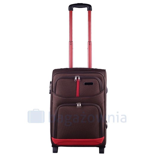 Mała kabinowa walizka KEMER WINGS 206 S Brązowa Kemer okazja Bagażownia.pl