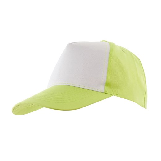 5 segmentowa czapka SHINY, zielony, biały promocja Bagażownia.pl