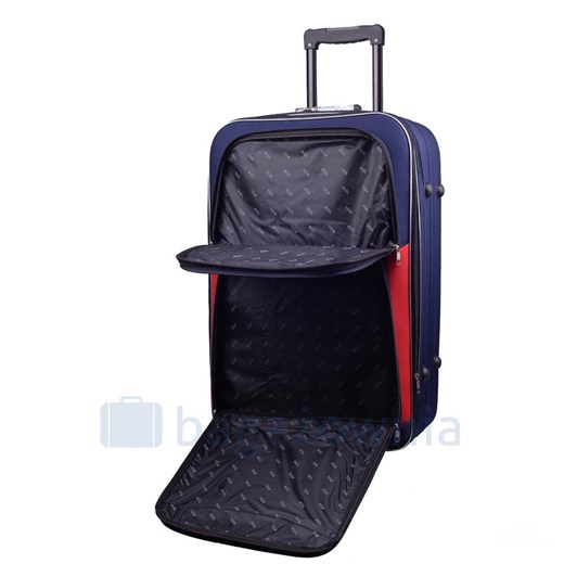 Średnia walizka PELLUCCI RGL 773 M Granatowo Czerwona Pellucci okazyjna cena Bagażownia.pl