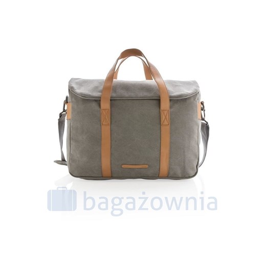Stylowa, płócienna torba na laptopa 15,6" Szara Xd Collection Bagażownia.pl okazja