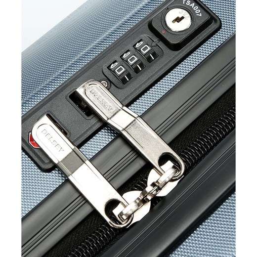 Mała kabinowa walizka DELSEY New Segur 2.0 Slim Niebieska Delsey promocyjna cena Bagażownia.pl