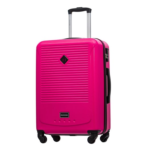 Średnia walizka PUCCINI CORFU ABS016B 3A Różowa Puccini wyprzedaż Bagażownia.pl