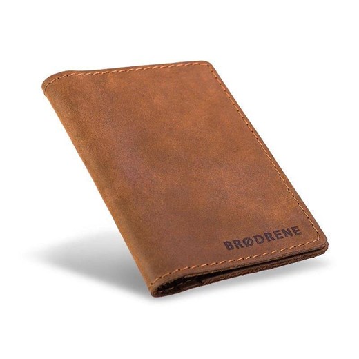 Jasno brązowy portfel slim wallet BRØDRENE SW01 Bagażownia.pl okazyjna cena