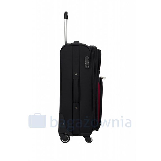 Mała kabinowa walizka PELLUCCI RGL S-010 S RYANAIR Czarno Czerwona Pellucci wyprzedaż Bagażownia.pl