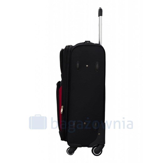 Mała kabinowa walizka PELLUCCI RGL S-010 S RYANAIR Czarno Czerwona Pellucci promocyjna cena Bagażownia.pl