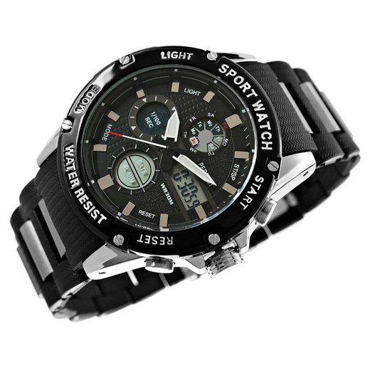 Zegarek Męski Perfect A8031-4 Dual Time Fluorescencja Perfect okazyjna cena Bagażownia.pl