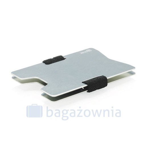 Minimalistyczny aluminiowy portfel z ochroną RFID Srebrny Xd Collection Bagażownia.pl promocyjna cena