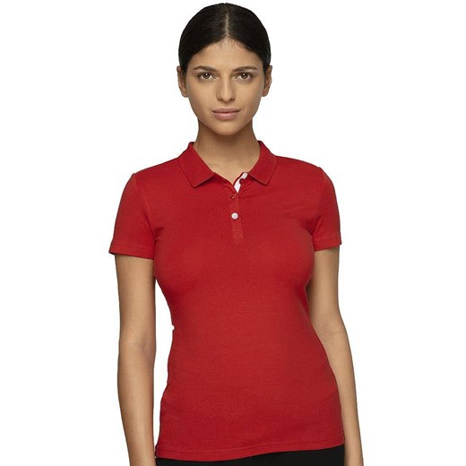 Koszulka damska 4F czerwona NOSH4 TSD008 62S promocyjna cena Bagażownia.pl
