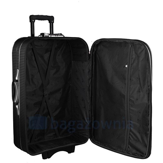 Duża walizka PELLUCCI RGL 801 L Czarna Kratka Pellucci Bagażownia.pl okazja