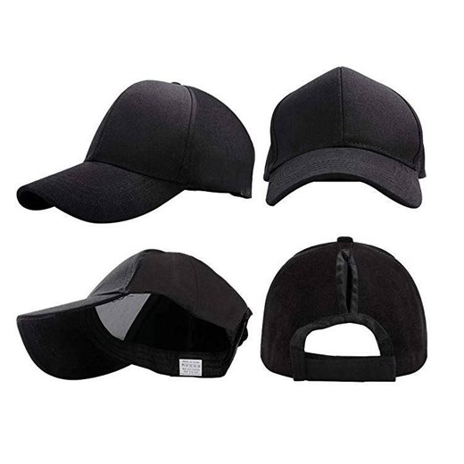 Czapka z daszkiem PONYTAIL damska na kucyk BLACK CZ15 Kemer Bagażownia.pl okazja