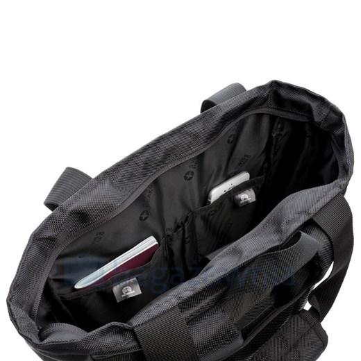 Plecak / torba na laptopa 15'' z ochroną RFID Swiss Peak Czarny Swiss Peak okazyjna cena Bagażownia.pl