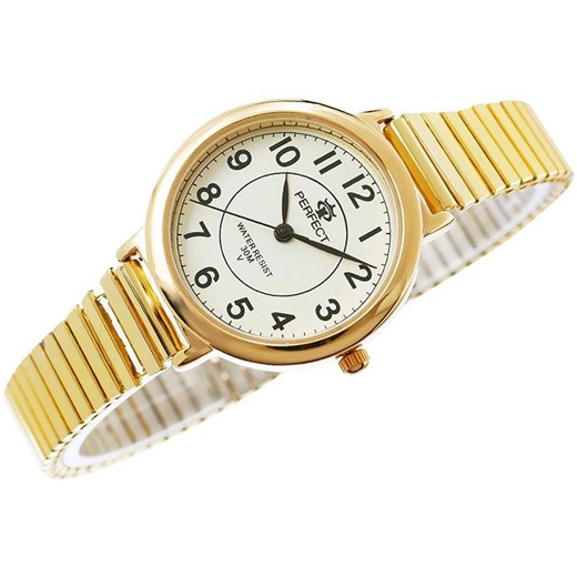 Zegarek Damski Perfect X283G Stretch Złoty Perfect Bagażownia.pl wyprzedaż
