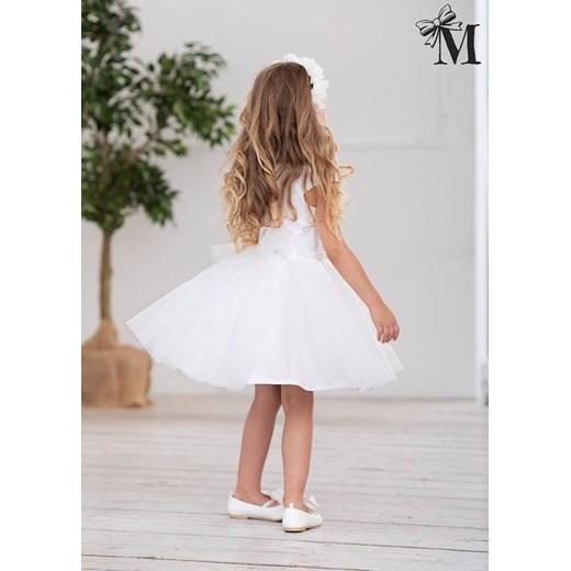 MałaMi Sukienka Wizytowa Biała Mała Mi 146-152 www.e-lily.pl