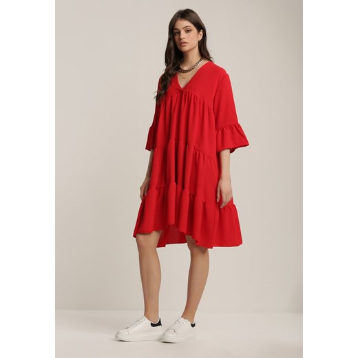 Czerwona Sukienka Jeniefa Renee M/L Renee odzież