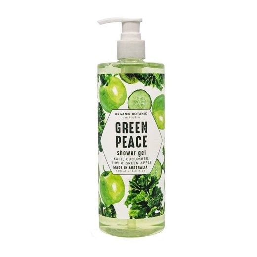 Grean Peace Shower Gel żel pod prysznic z jarmużem ogórkiem kiwi i zielonym jabłkiem 500ml Organik Botanik 500 ml perfumgo.pl