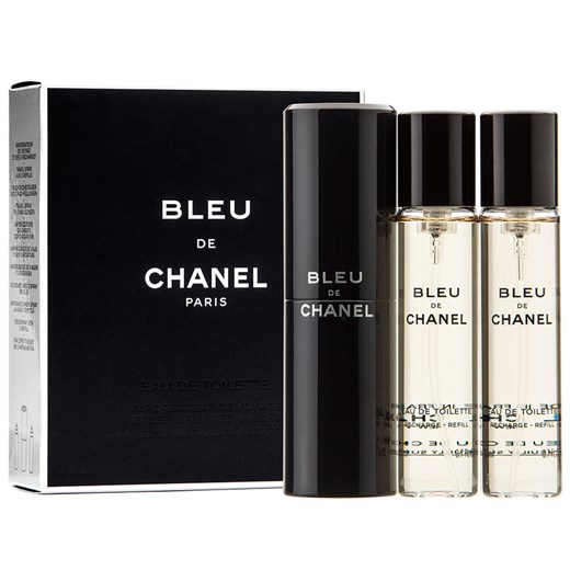 Bleu de Chanel twist and spray woda toaletowa spray z wymiennym wkładem 3x20ml Chanel 60 ml perfumgo.pl