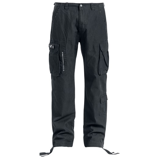 Black Premium by EMP - Army Vintage Trousers - Bojówki - czarny 3XL EMP
