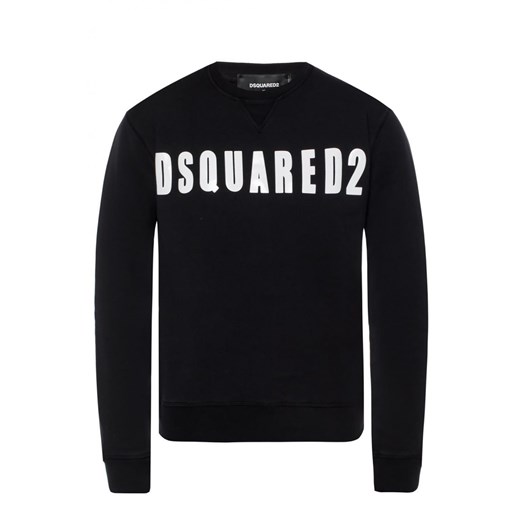DSQUARED2 - męska, czarna, bawełniana bluza z logo marki Dsquared2 S outfit.pl