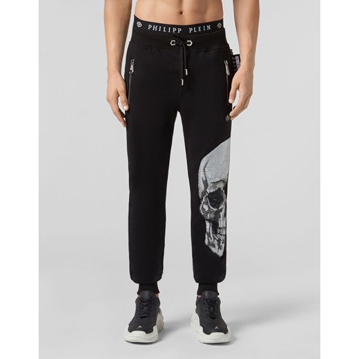 PHILIPP PLEIN - spodnie, dresowe męskie, czarne Jogging Trousers ''Skull&quot; S outfit.pl