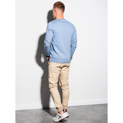 Bluza męska bez kaptura z nadrukiem B1160 - niebieska XL ombre