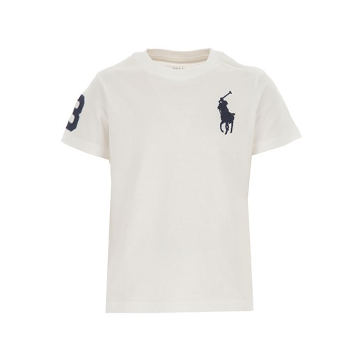 Ralph Lauren Koszulka Dziecięca dla Chłopców, biały, Bawełna, 2021, 2Y 3Y 4Y 5Y 6Y 7Y L M S XL Ralph Lauren L RAFFAELLO NETWORK
