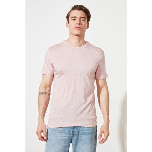 Trendyol Dusty Rose Men's Regular Fit Short Sleeve T-Shirt Trendyol L Factcool