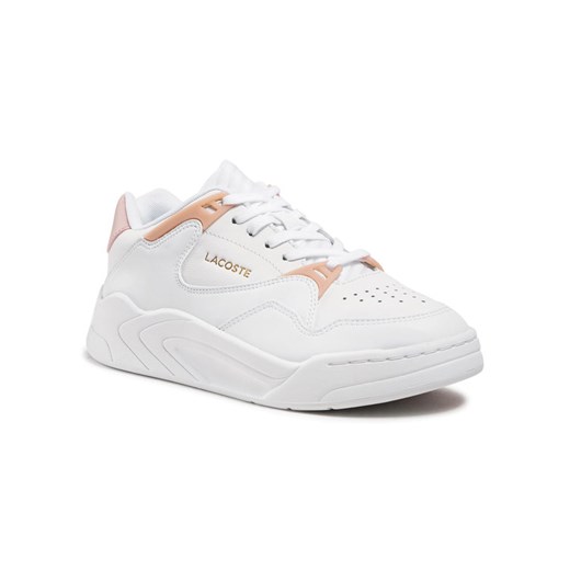Buty sportowe damskie Lacoste sneakersy białe płaskie 
