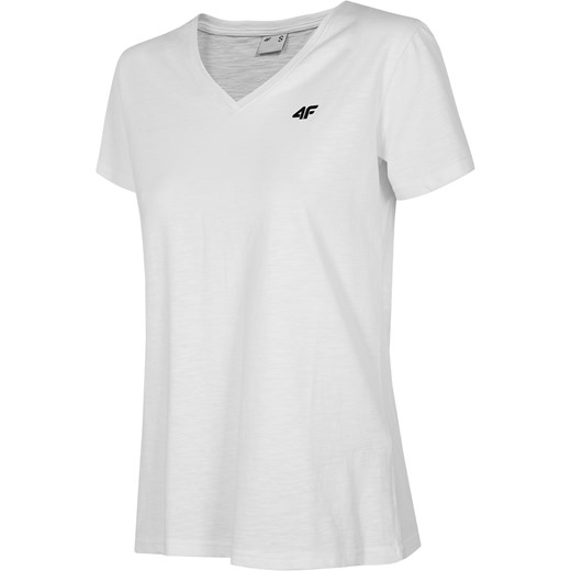 Koszulka T-shirt damska 4F TSD002 - biała (NOSH4-TSD002-10S) L okazja Military.pl