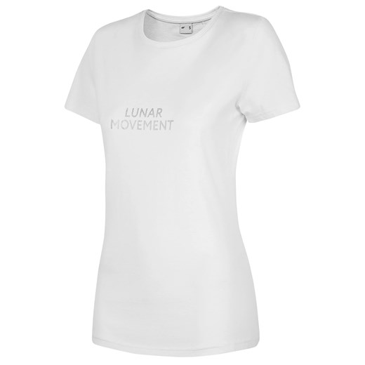Koszulka T-shirt damska 4F TSD014 - biały (H4L20-TSD014-10S) S okazyjna cena Military.pl
