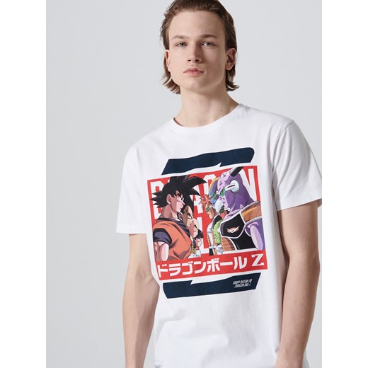 Cropp - Koszulka Dragon Ball - Biały Cropp XS Cropp