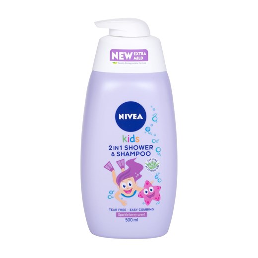 Nivea Kids 2In1 Shower & Shampoo Żel Pod Prysznic 500Ml Nivea mania-perfum,pl