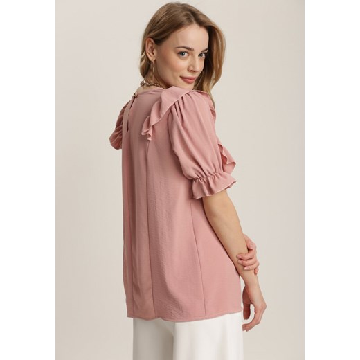 Różowa Bluzka Jennirene Renee S/M Renee odzież