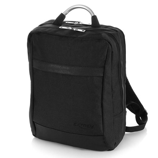 Czarny duży plecak miejski na laptopa Extrem  GENTLE-MAN