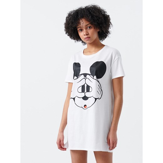 Cropp - Koszula nocna Mickey Mouse - Biały Cropp M Cropp