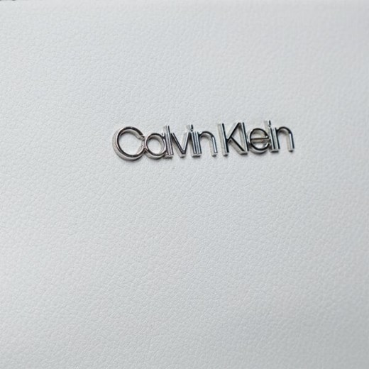 Shopper bag Calvin Klein duża biała wakacyjna na ramię 