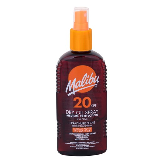 Malibu Dry Oil Spray Medium Protection Olejek do Opalania SPF 20 200 ml Malibu Twoja Perfumeria